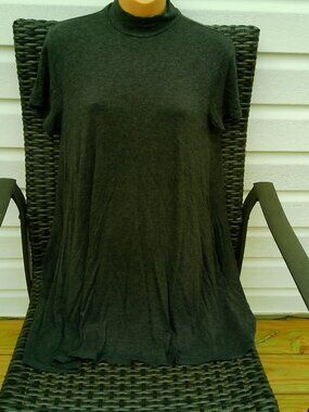 LOVE COUTURE GRAY HIGH NECK DRESS ZIP IN BACK SIZE LARGE